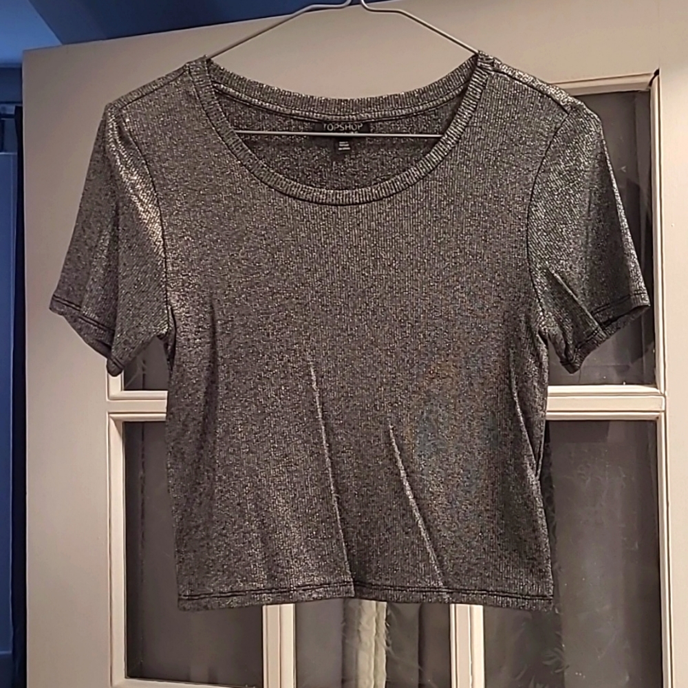 Glitter Topshop Crop